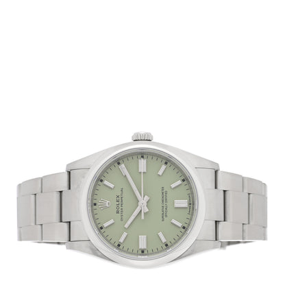 Rolex Stainless Steel 36mm Oyster Perpetual Watch Pistachio 126000 2 of 5