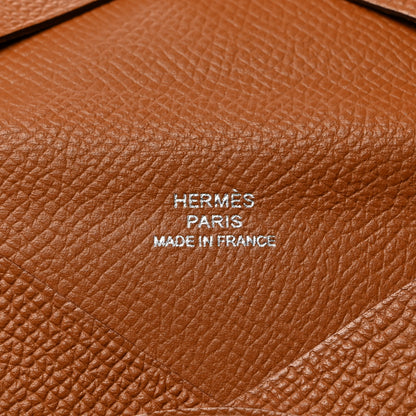 Hermes Epsom Calvi Card Case Gold 6 of 8