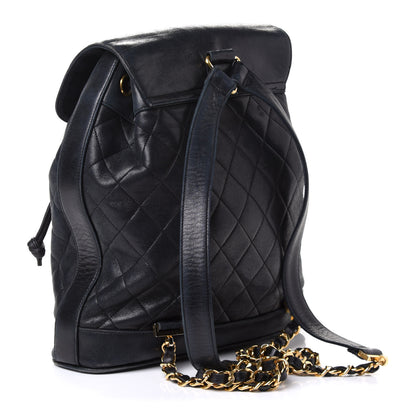 Chanel Lambskin Quilted CC Backpack Black 2 of 12