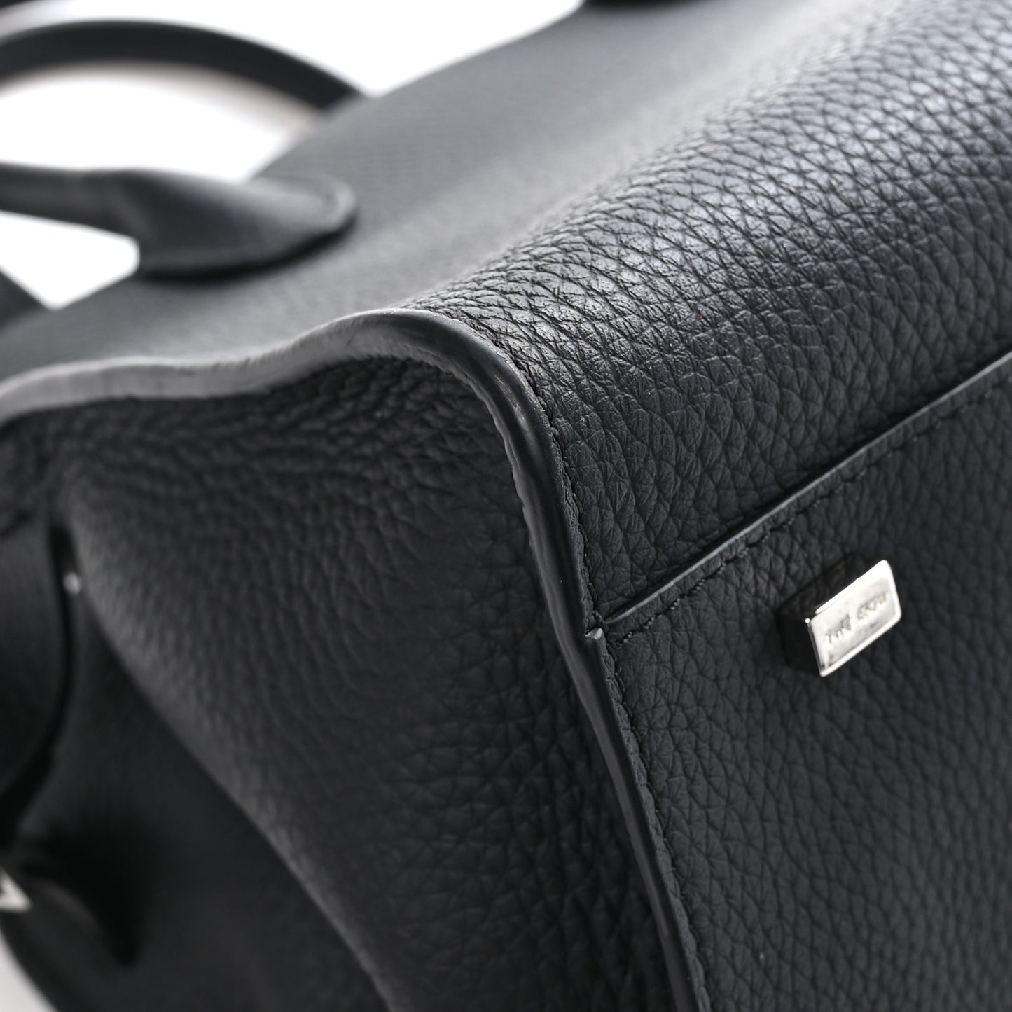 Grained Calfskin Soft Margaux 10 Bag Black