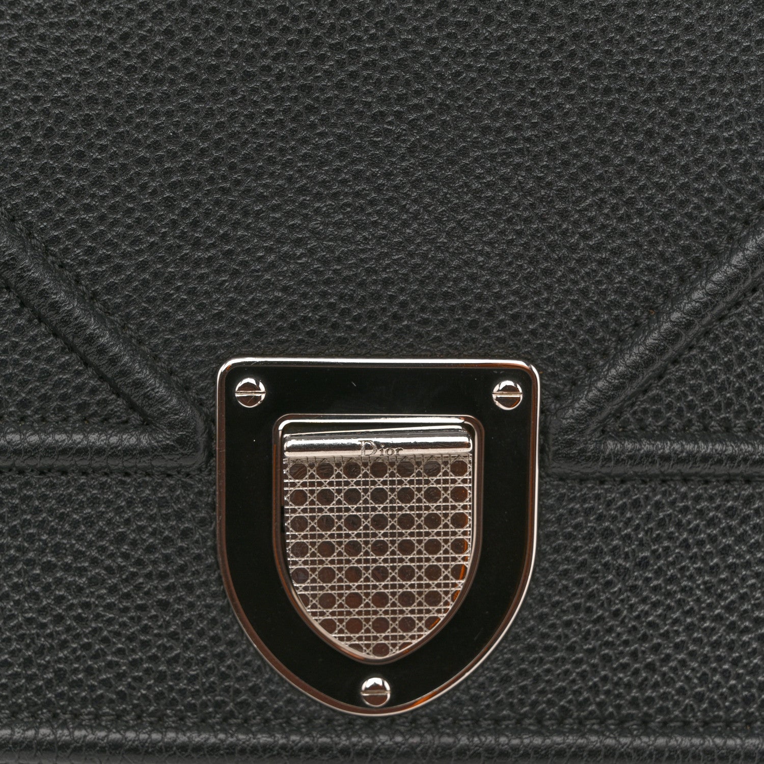 Christian Dior Grained Calfskin Medium Diorama Flap Bag Black 11 of 11