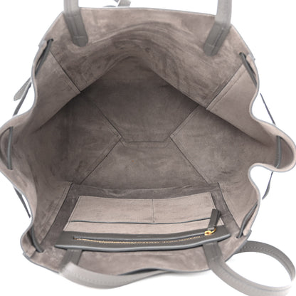 Celine Soft Grained Calfskin Small Belt Cabas Phantom Medium Grey 5 of 10