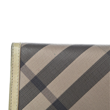 Burberry Smoked Check Continental Wallet Trench 12 of 16