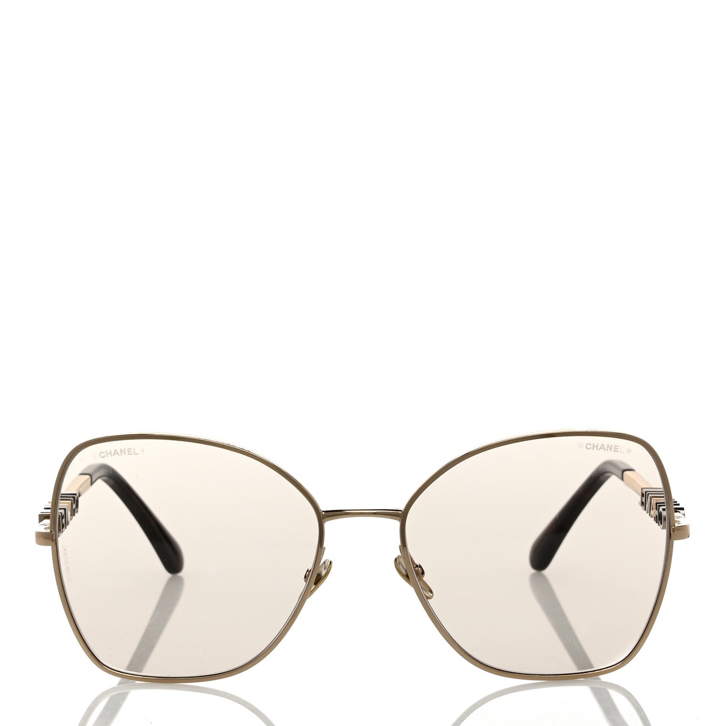 Metal Butterfly Sunglasses 4283 Brown