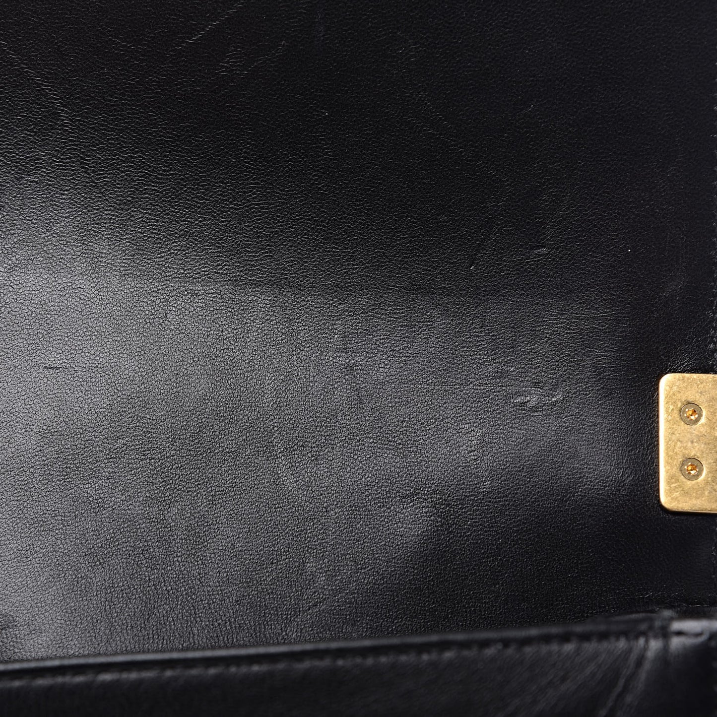 Lambskin Quilted Mini Boy Flap Black