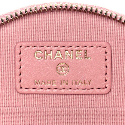 Chanel Caviar Quilted Round Handle With Care Vanity With Chain Pink 6 of 14