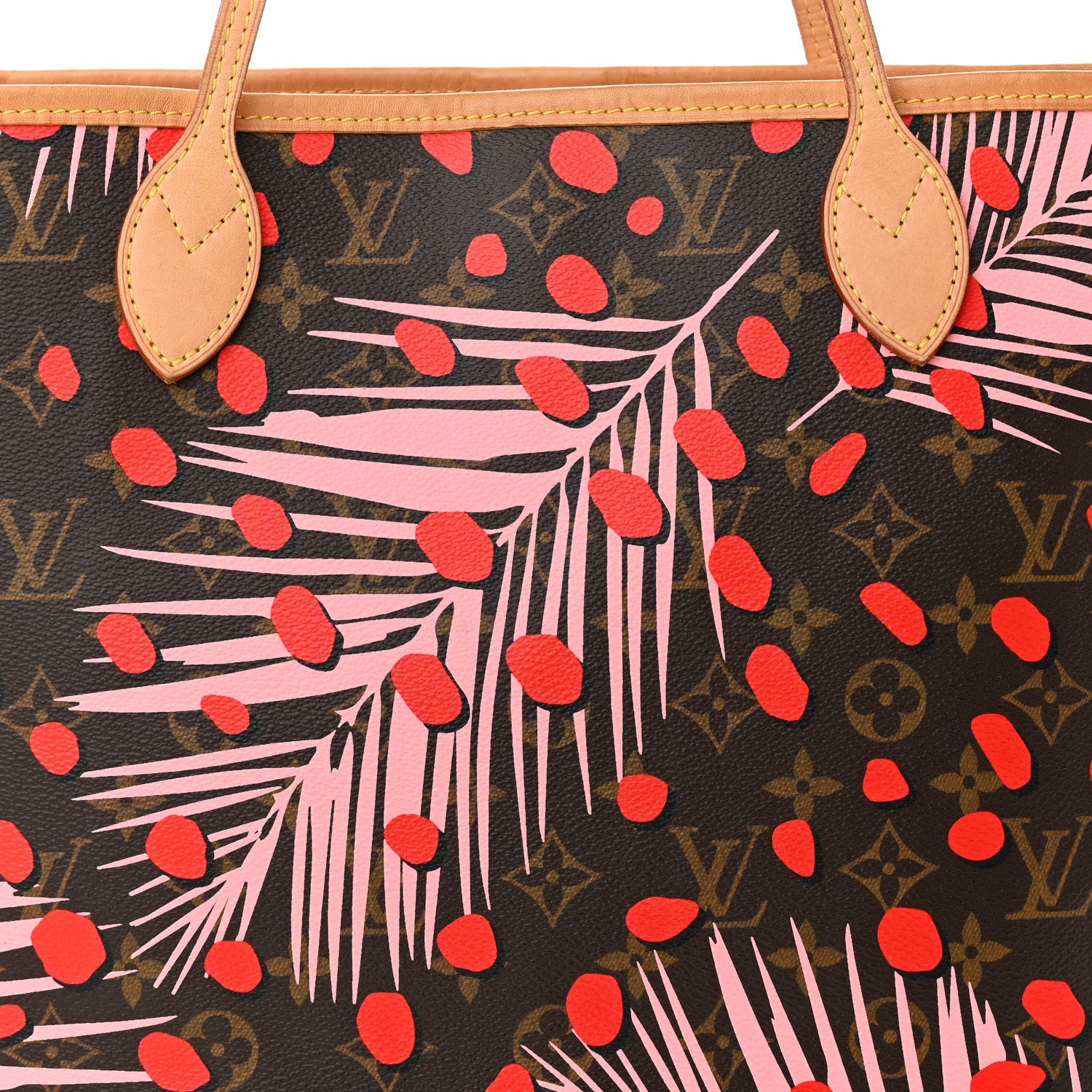 Louis Vuitton Monogram Jungle Dots Neo Neverfull MM Sugar Pink Poppy 7 of 9
