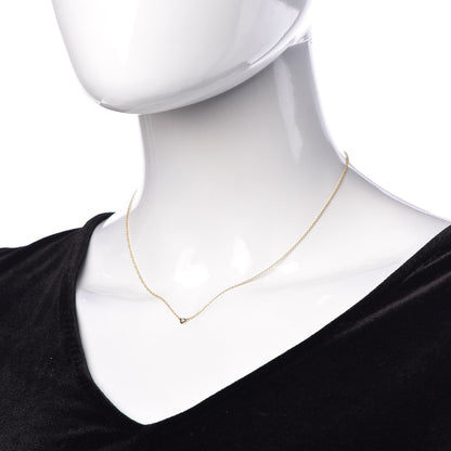 Tiffany 18K Yellow Gold Diamond .05ct Elsa Peretti Diamonds by the Yard Pendant Necklace 2 of 6