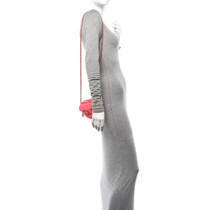 Chanel Lambskin Quilted CC In Love Heart Clutch With Chain Pink 2 of 11