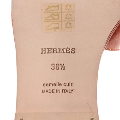 Hermes Chevre Oran Sandals 38.5 Rouge Blush 9 of 11