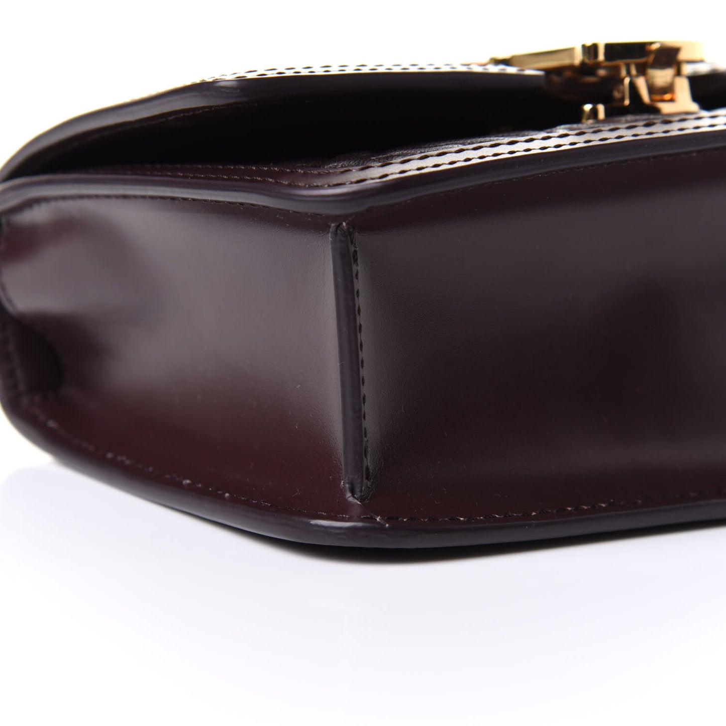 Calfskin Monogram Embossed Mini TB Bag Oxblood