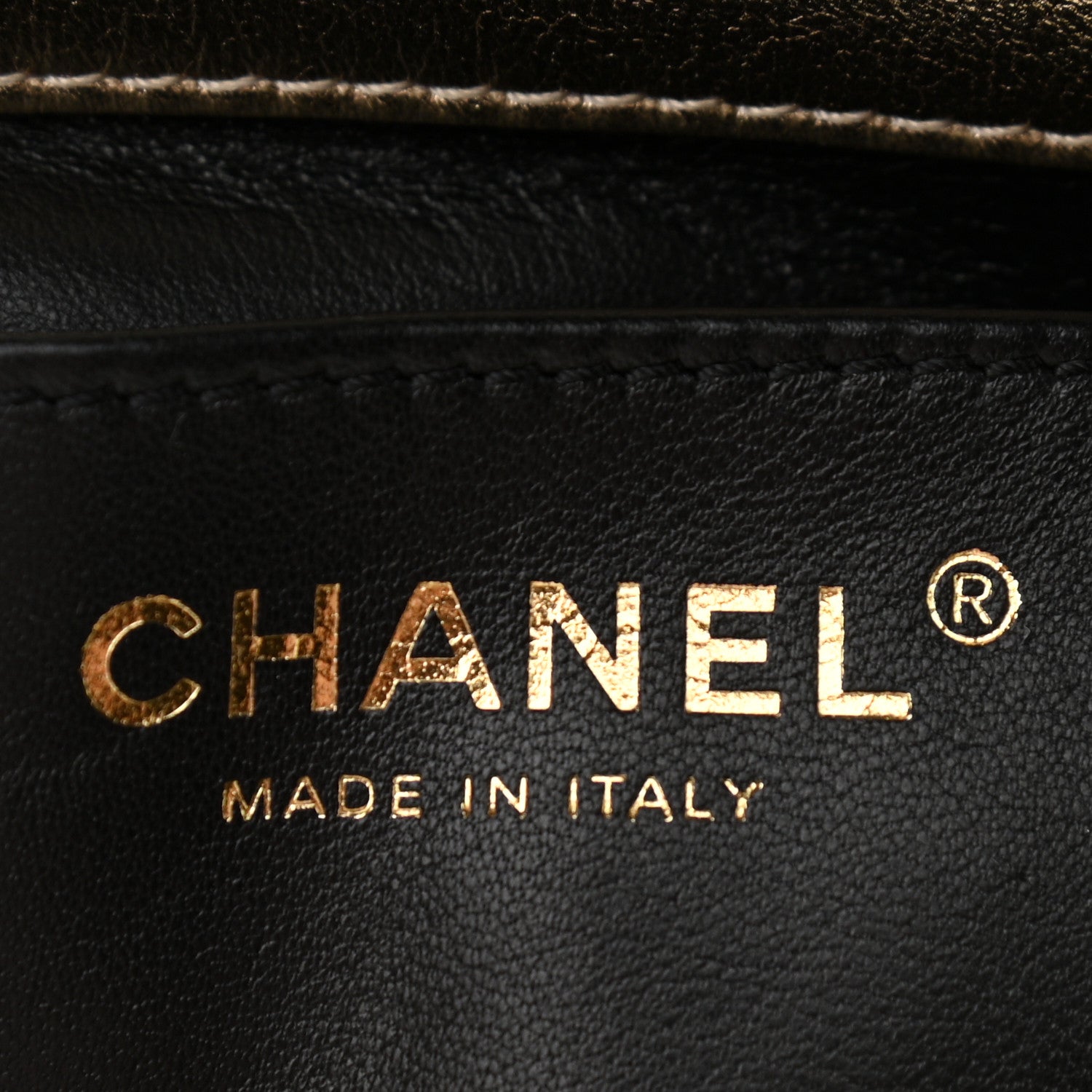 Chanel Metallic Lambskin Quilted Mini CC Crystal Logo Chain Flap Gold 6 of 11