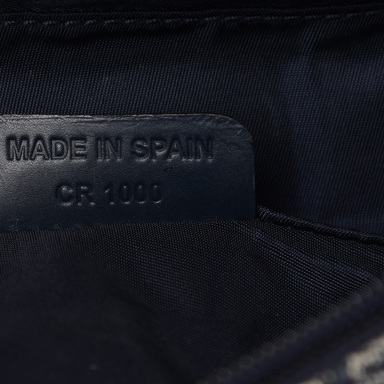 Christian Dior Monogram Mini Saddle Zip Pouch Navy Blue 7 of 8