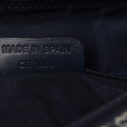 Christian Dior Monogram Mini Saddle Zip Pouch Navy Blue 7 of 8