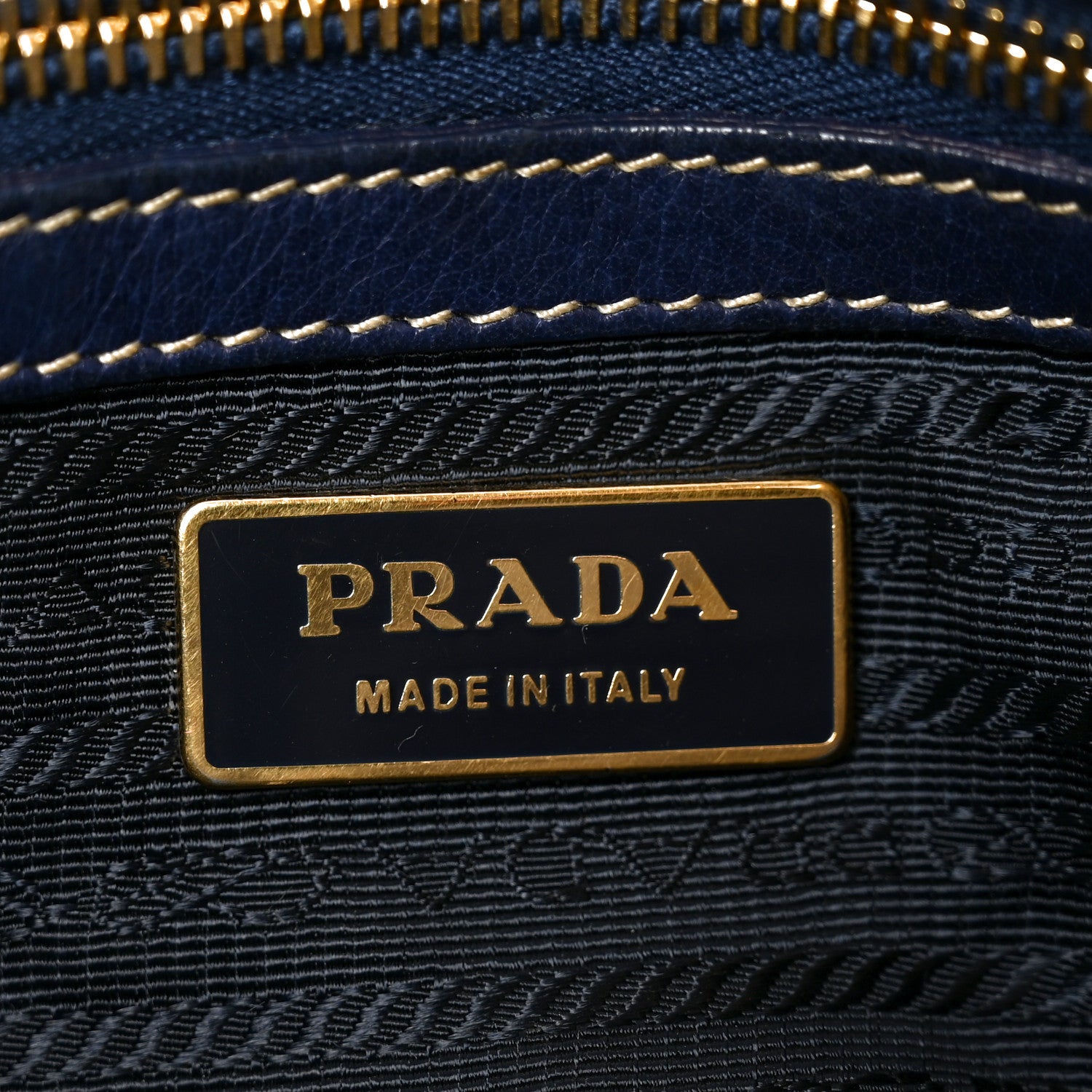 Prada Tessuto Nylon Nappa Braided Gaufre Shoulder Bag Bluette 6 of 10