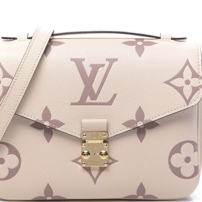 Louis Vuitton Empreinte Monogram Giant Pochette Metis Creme Bois De Rose 9 of 9