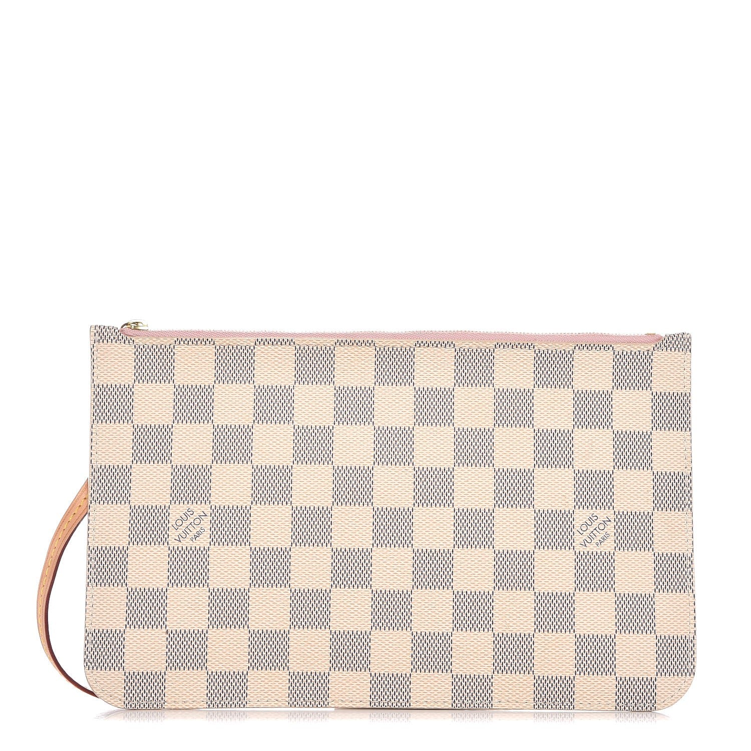 Louis Vuitton Damier Azur Neverfull MM GM Pochette Rose Ballerine 1 of 9