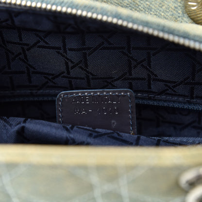 Christian Dior Denim Cannage Large Lady Dior Light Blue 7 of 10