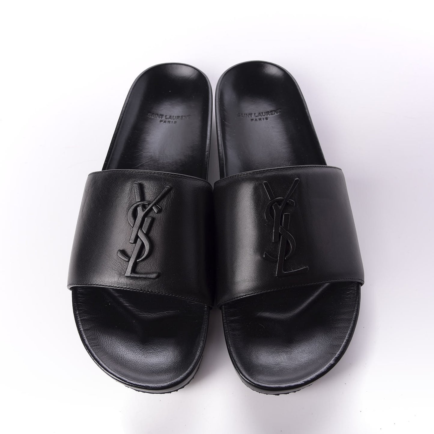 Lambskin Joan Slide Sandals Black