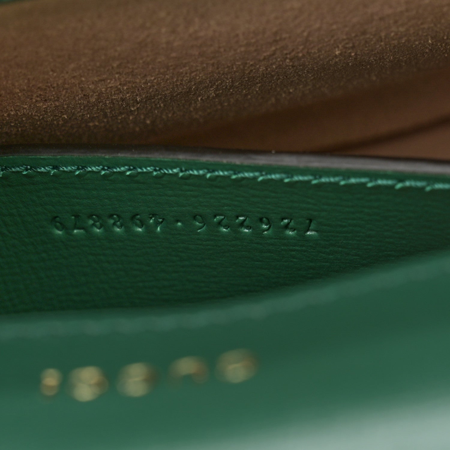 Gucci Azalea Calfskin Web Monochrome Horsebit 1955 Shoulder Bag Emerald 8 of 11