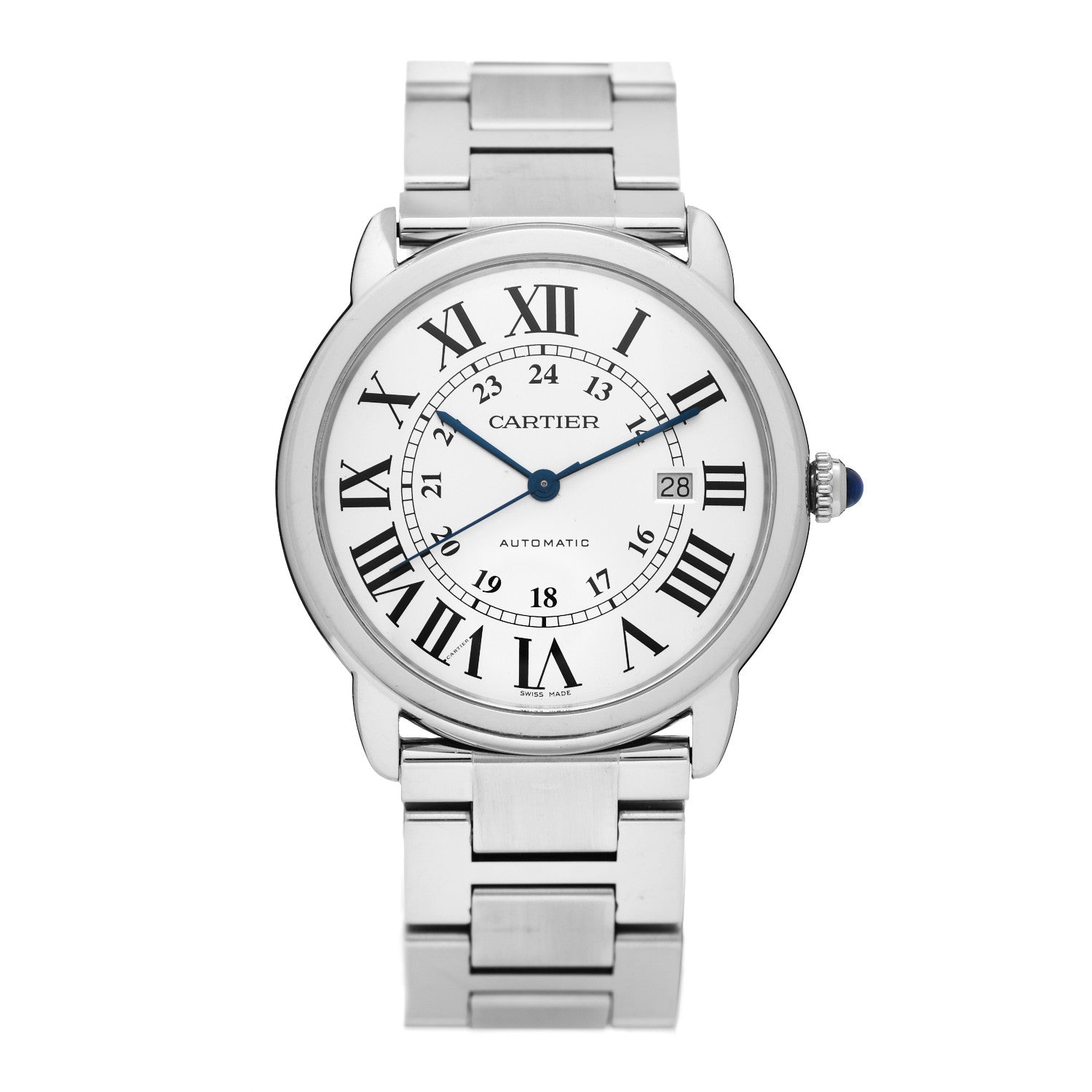 Cartier Stainless Steel 42mm Ronde Solo Automatic Watch 1 of 4