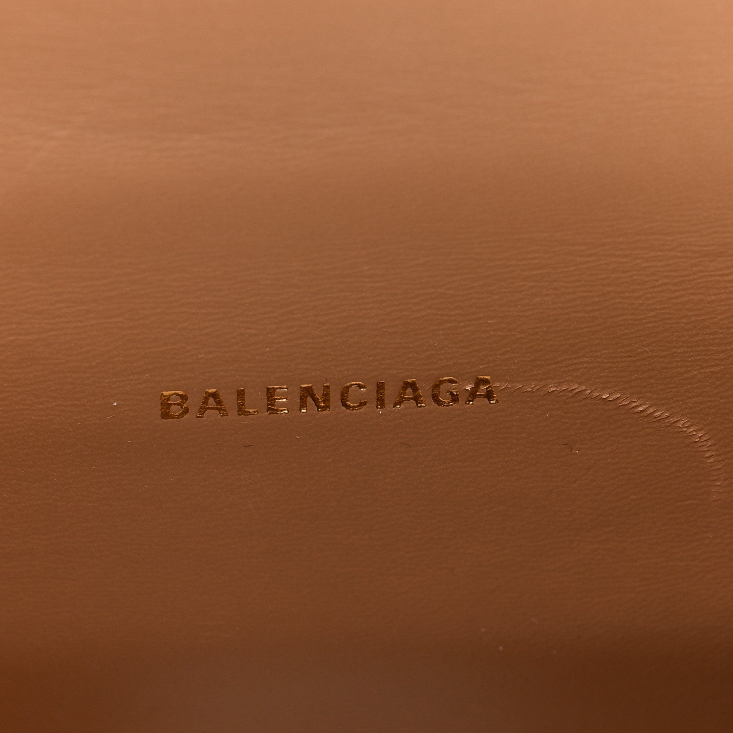 Balenciaga Shiny Calfskin Crocodile Embossed Hourglass Top Handle Bag XS Nude Beige 6 of 9