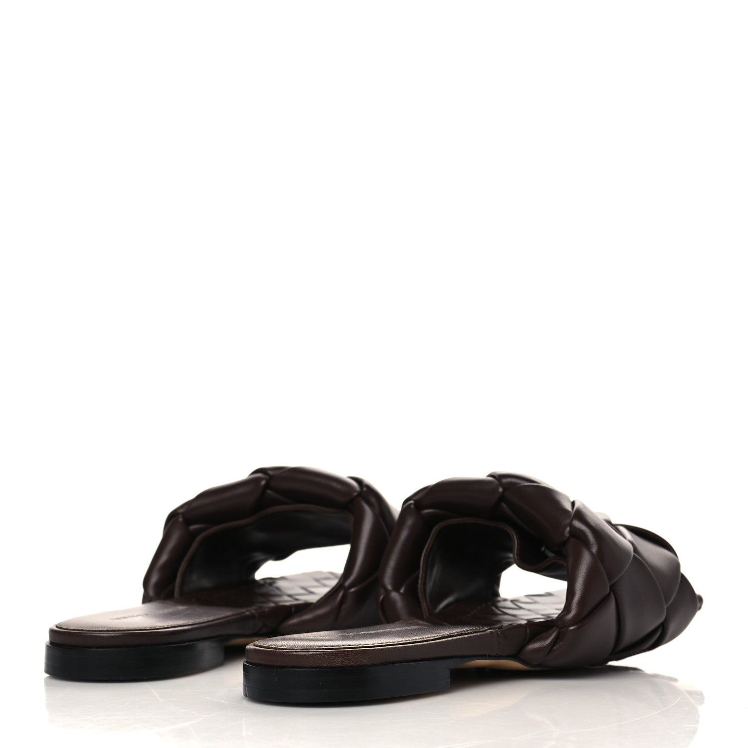 Bottega Veneta Nappa Maxi Intrecciato Lido Flat Sandals 36.5 Slipper Chocolate 4 of 7
