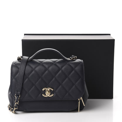 Chanel Caviar Quilted Small Business Affinity Flap Navy 12 of 12