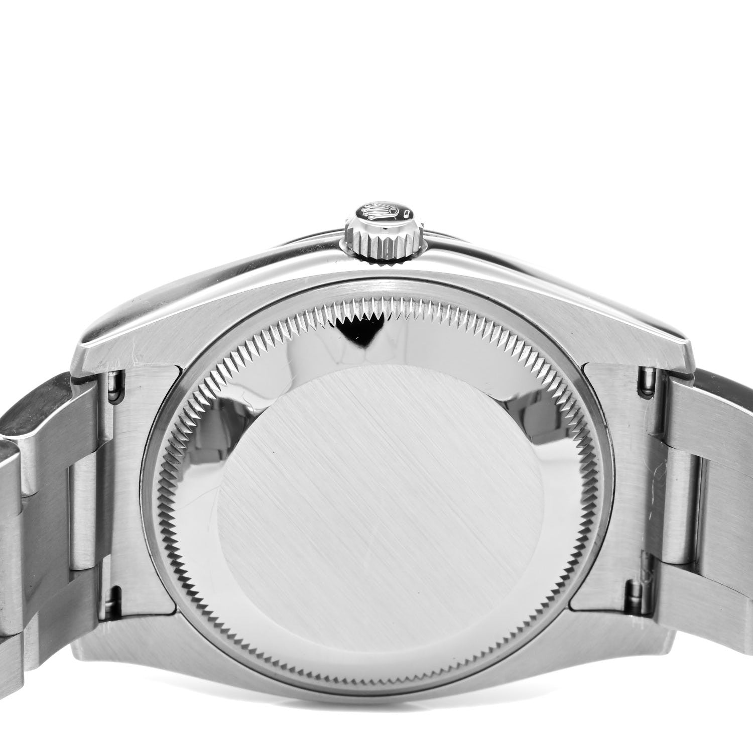 Rolex Stainless Steel 34mm Oyster Perpetual Watch Black 114200 4 of 5
