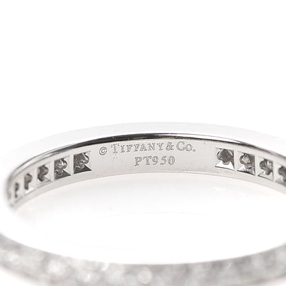 Tiffany Platinum Diamond 2mm Legacy Band Ring 49 5 4 of 4