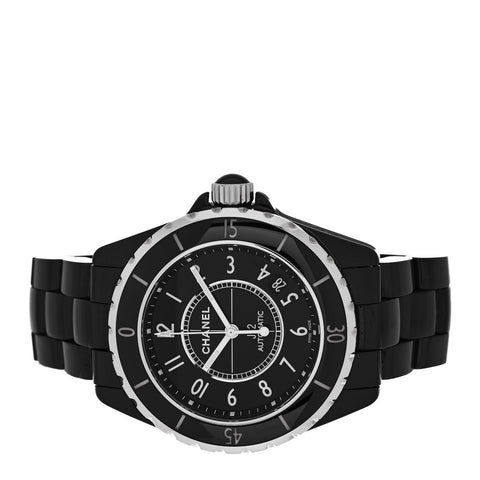 Stainless Steel Ceramic 38mm J12 Automatic Watch Black