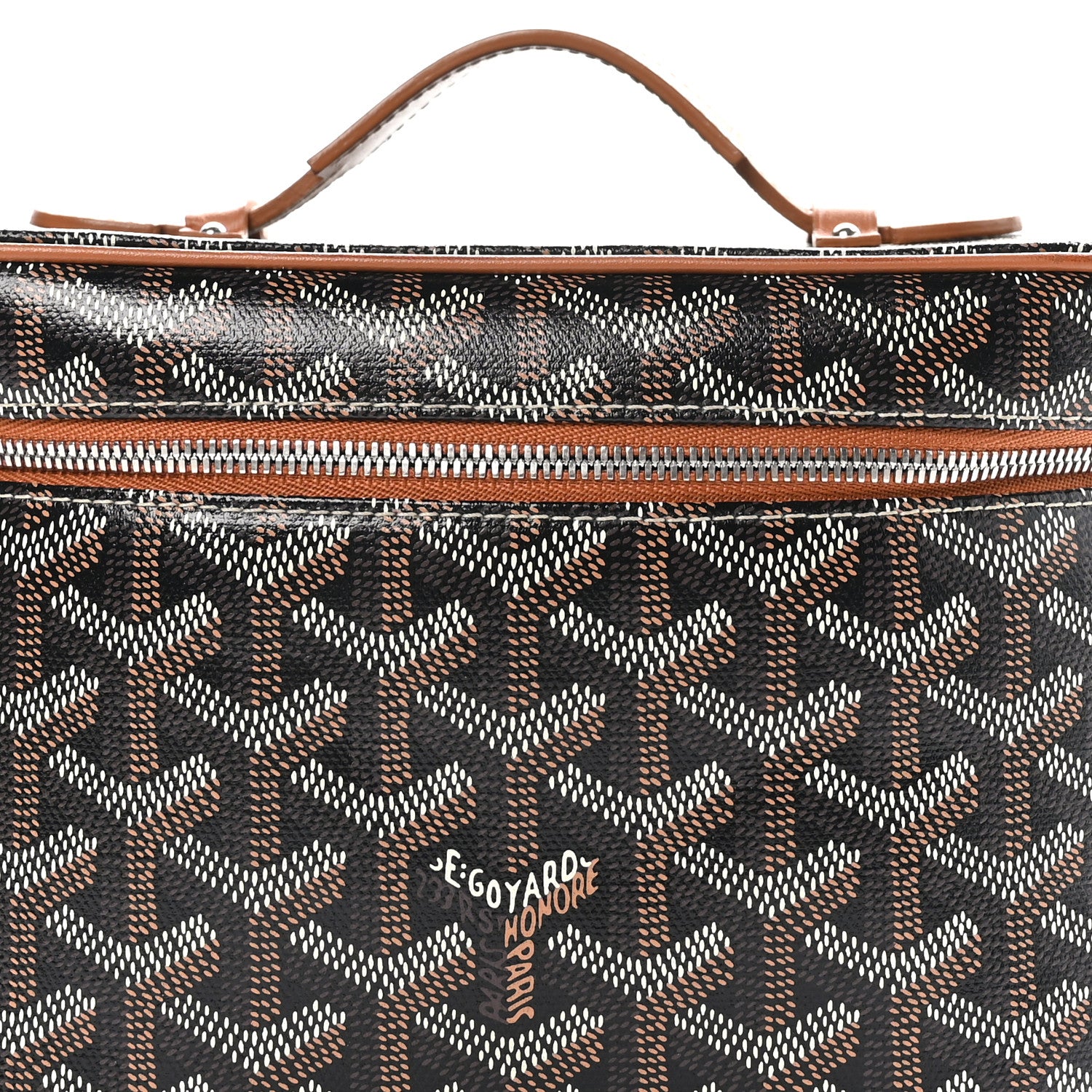 Goyard Goyardine Muse Vanity Case Black Gold 8 of 12