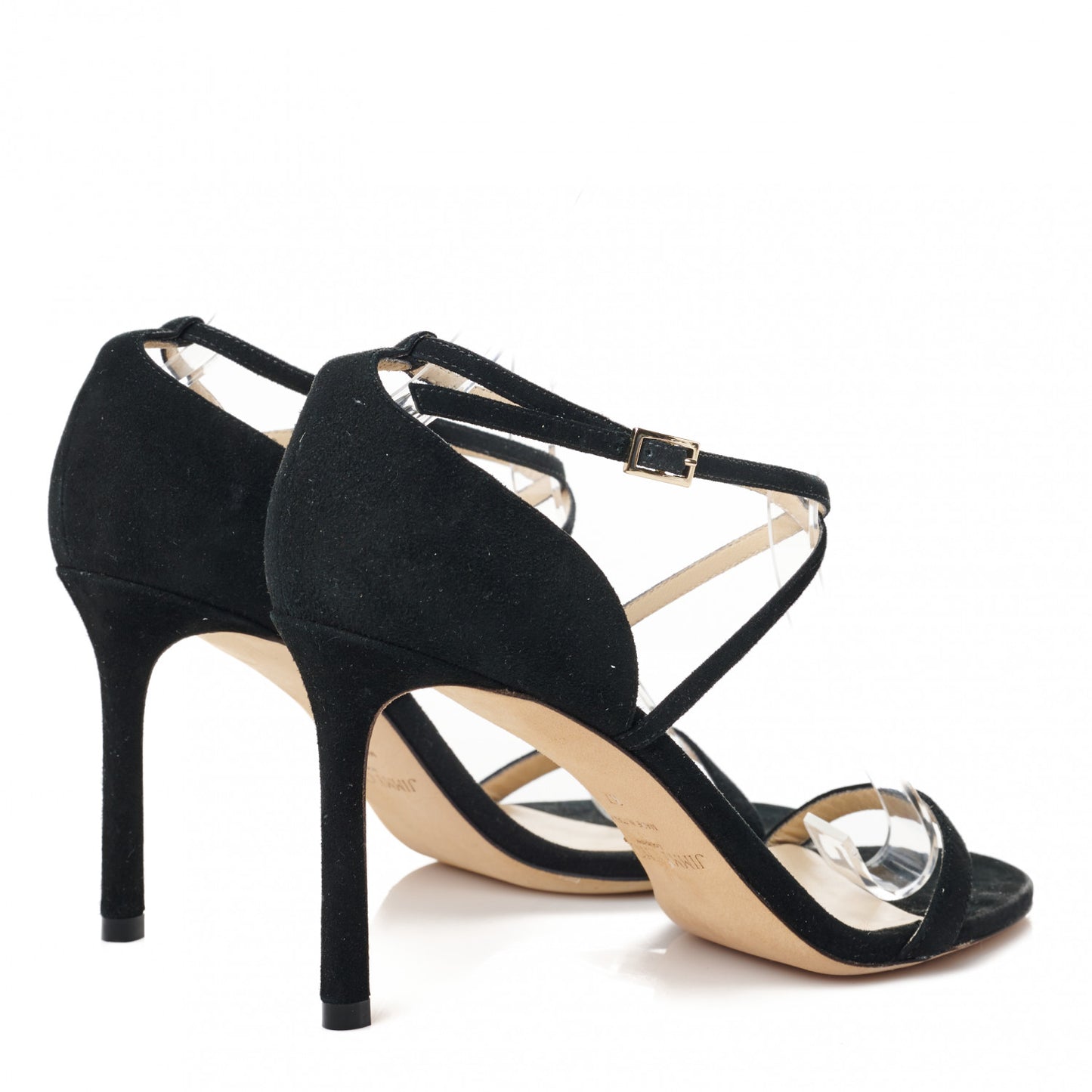 Suede Hesper 85 Sandal 37 Black