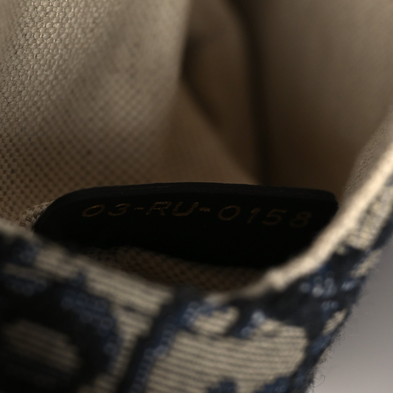 Christian Dior Oblique Mini Saddle Bag Blue 7 of 9