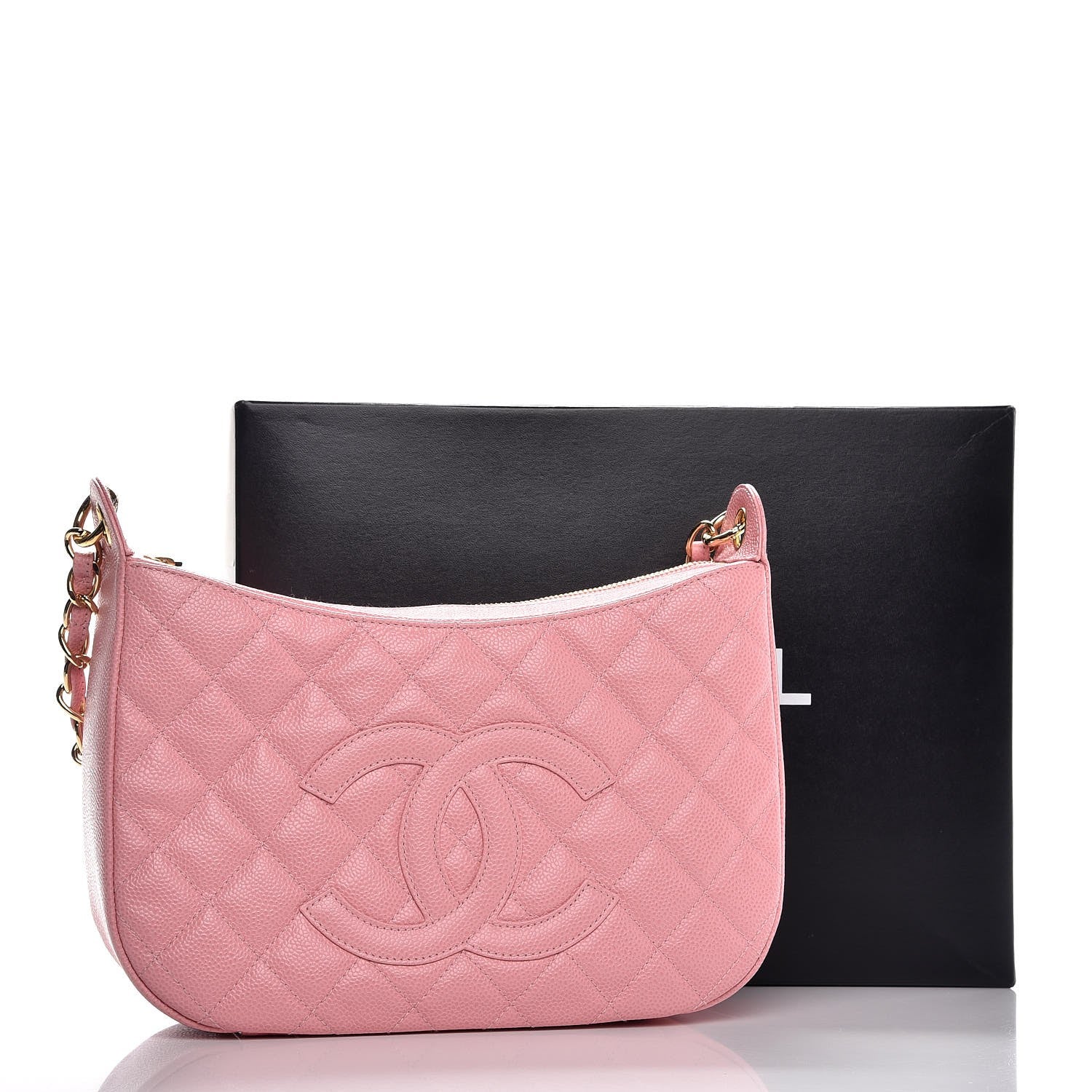 Chanel Caviar Quilted Hobo Pink 8 of 8
