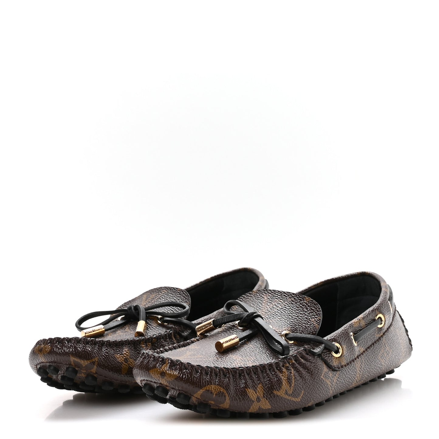 Patent Monogram Gloria Loafers 38 36.5