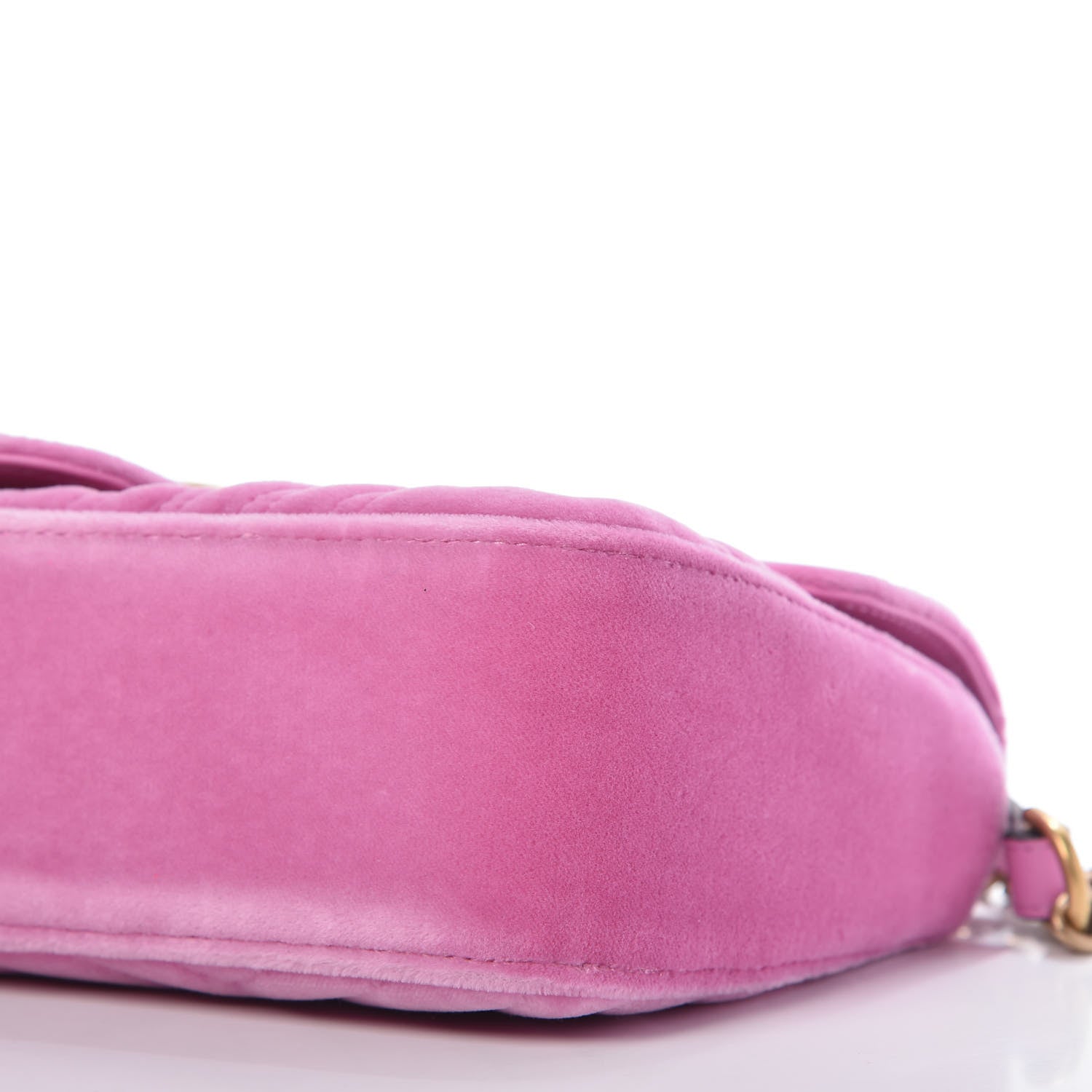 Gucci Velvet Matelasse Marquise Crystals Embroidered Small GG Marmont Shoulder Bag Malva 7 of 10