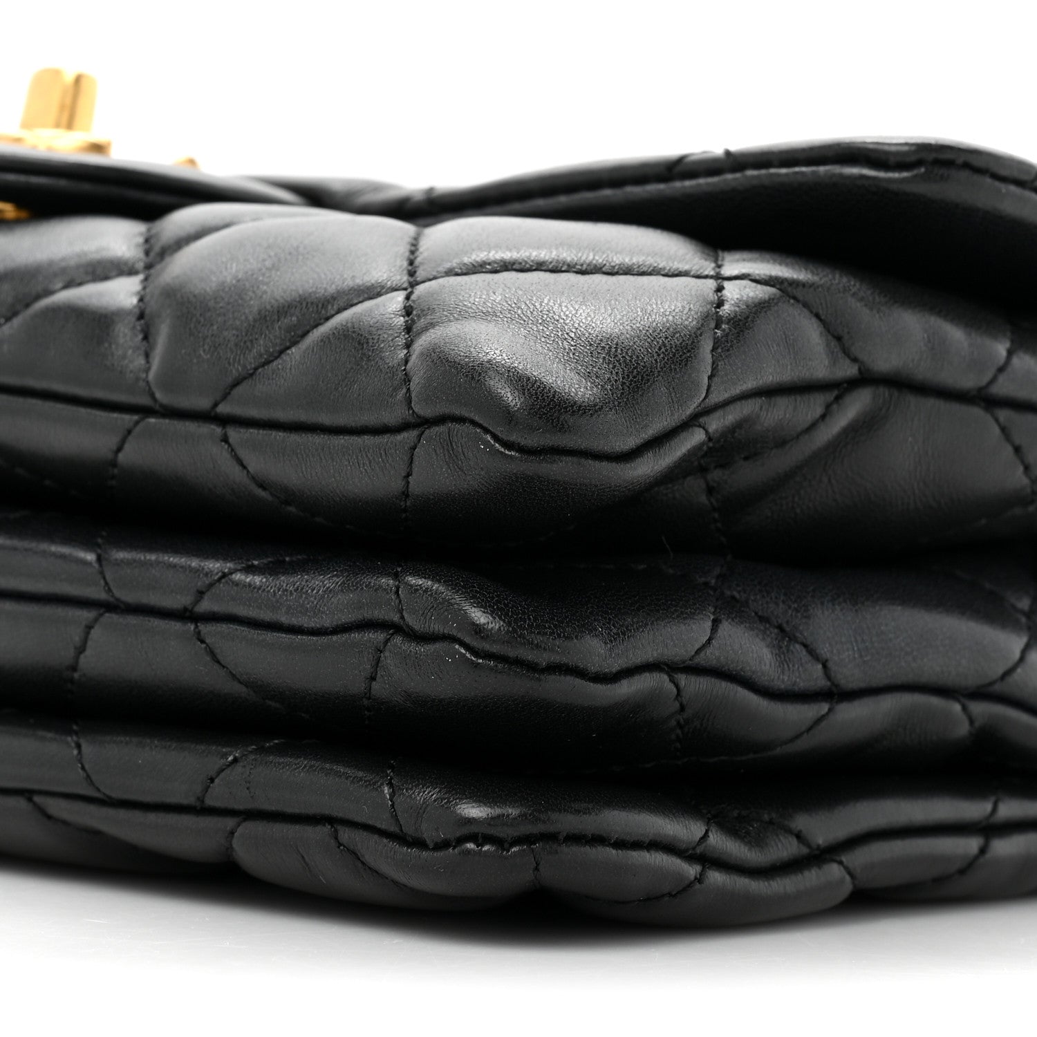 Chanel Lambskin Quilted Small Pillow Crush Flap Black 10 of 11