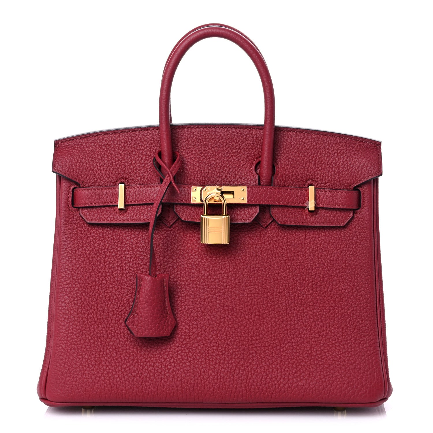 Hermes Togo Birkin 25 Rouge Grenat 1 of 9