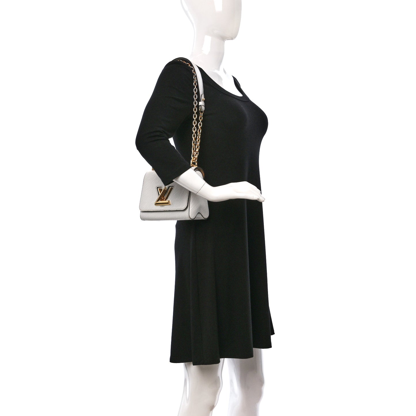 Epi Twist Shoulder Bag PM White