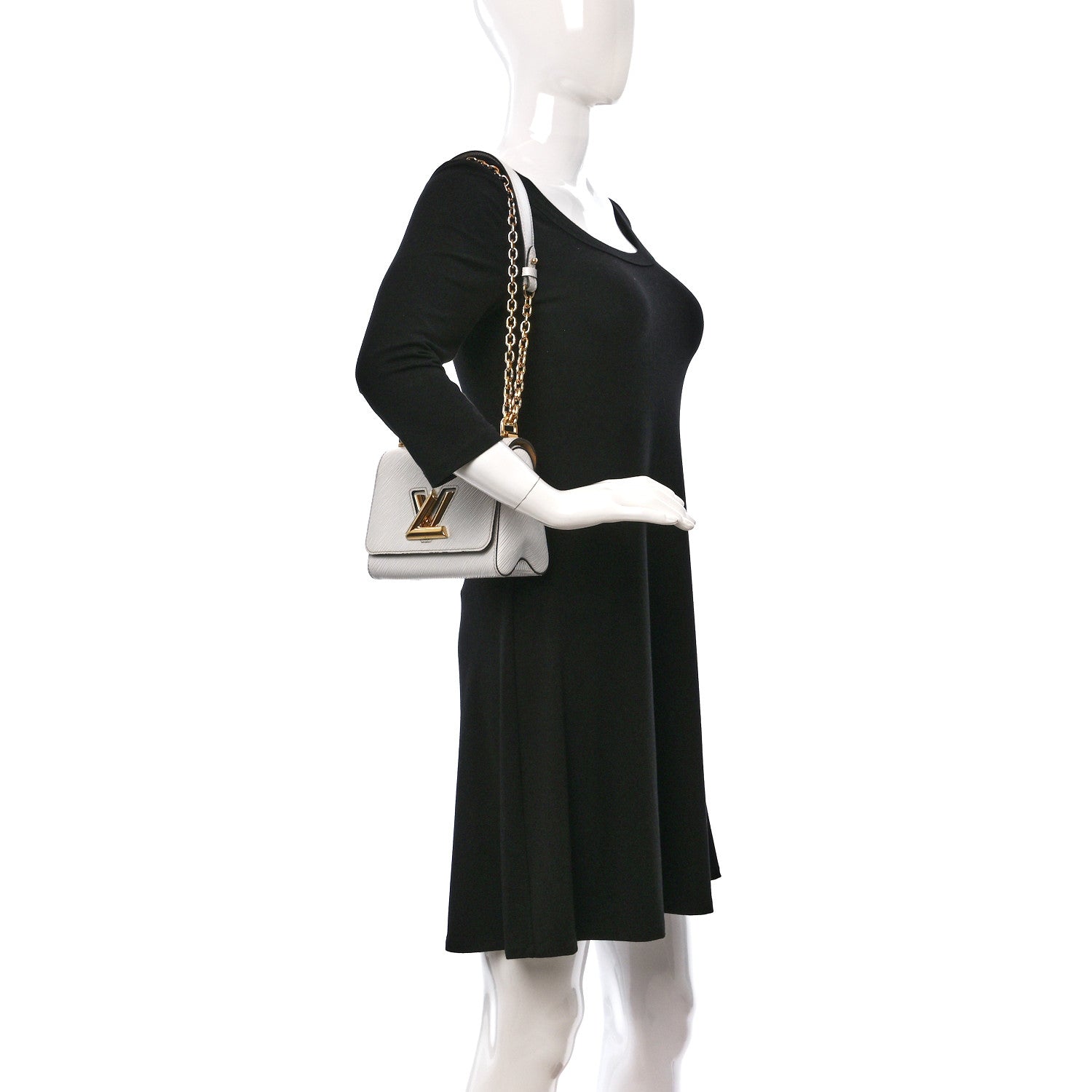 Louis Vuitton Epi Twist Shoulder Bag PM White 2 of 10