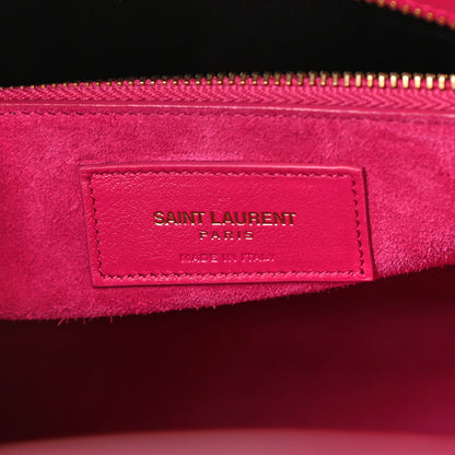 Saint Laurent Calfskin Small Sac De Jour Lipstick Fuchsia 6 of 12