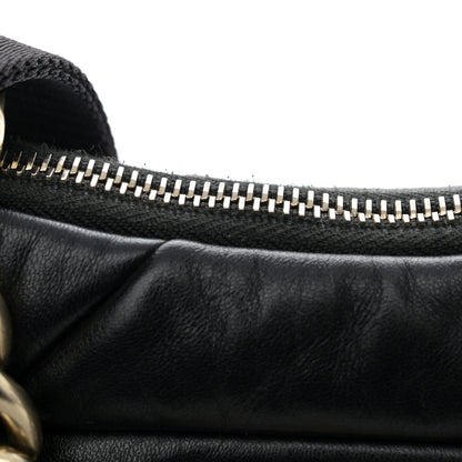 Prada Nappa Re-Nylon Triangle Quilted Patchwork System Shoulder Bag Black 11 of 12