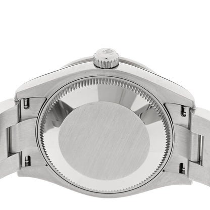 Rolex Stainless Steel 18K White Gold Diamond Bezel 31mm Oyster Perpetual Datejust Watch Azzurro Blue Floral 278384RBR 4 of 5