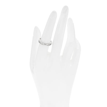 Tiffany 18K White Gold Diamond Atlas Solitaire Band Ring 56 7.5 2 of 4