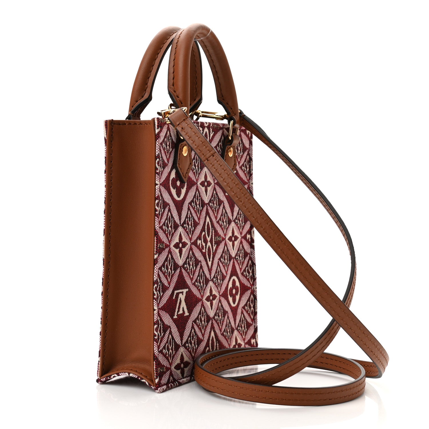 Louis Vuitton Jacquard Since 1854 Petit Sac Plat Bordeaux 3 of 11