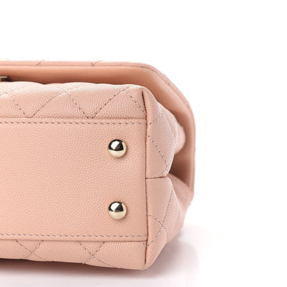 Chanel Caviar Quilted Mini Coco Handle Flap Light Pink 9 of 9