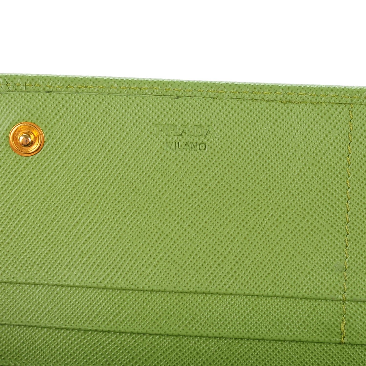 Prada Saffiano Metal Continental Flap Wallet Prato 7 of 8