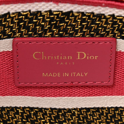 Christian Dior Canvas Embroidered Butterfly Print Medium Lady D-Lite Multicolor 6 of 10