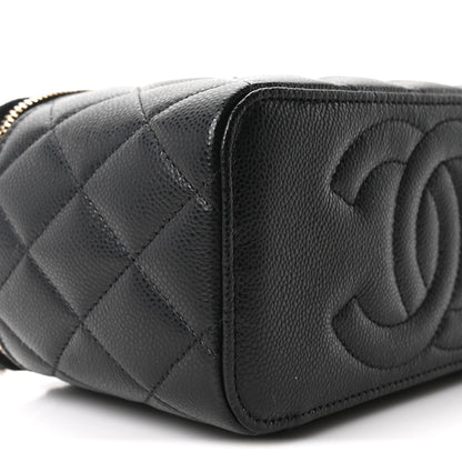 Chanel Caviar Quilted Small Vanity Case With Chain Black 9 of 11